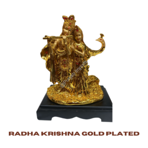 Radha Krishna Gold Plated 6*9.5*12