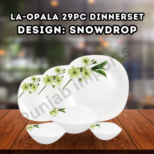 LaOpala 29Pc Dinner Set- Snowdrop