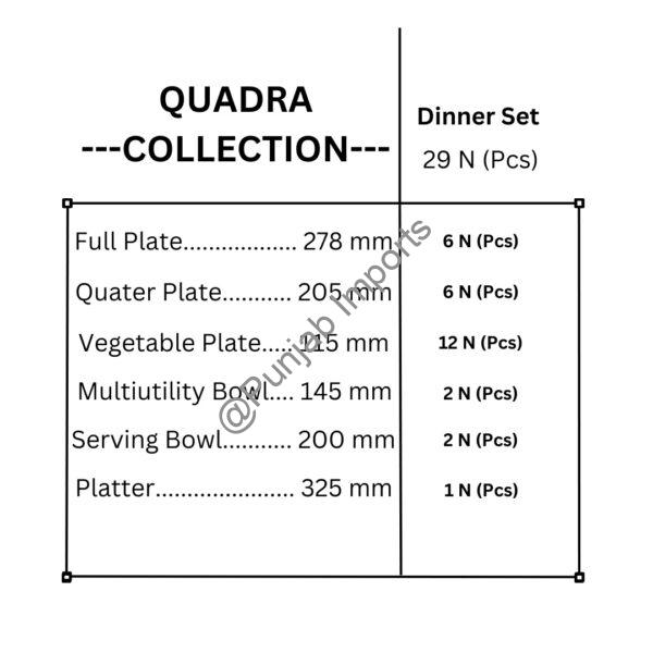 LaOpala 29Pc Dinner Set- Snowdrop - Image 2