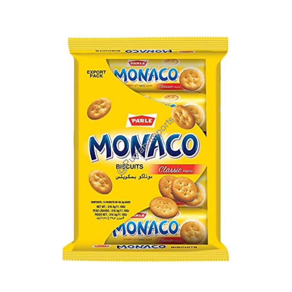 Parle -G Monaco Pack 63.3Gm 5 Pack (Pb15vp)