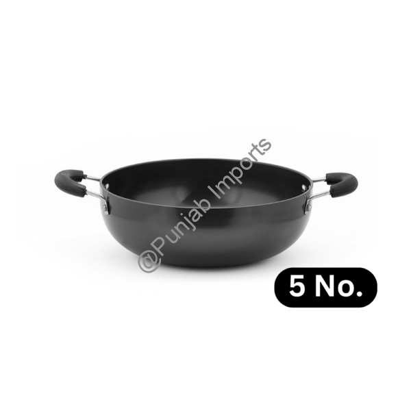 Aluminium Hard Anodise Kadai No.5
