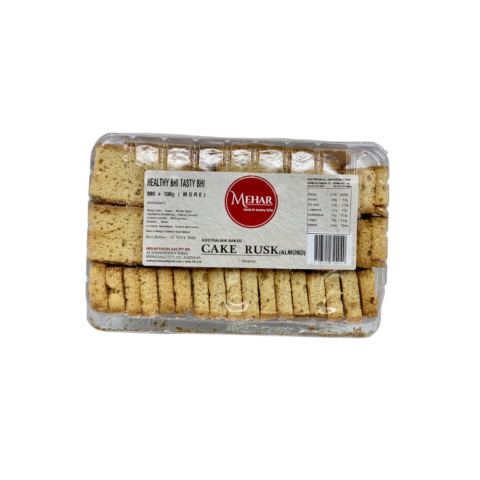 Cake Rusk Almond 1Kg Mehar