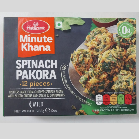 Haldiram’s Spinach Pakora (Mild 12 pieces) 283g