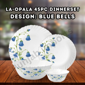 LaOpala 45Pc Dinner Set- Blue Bells
