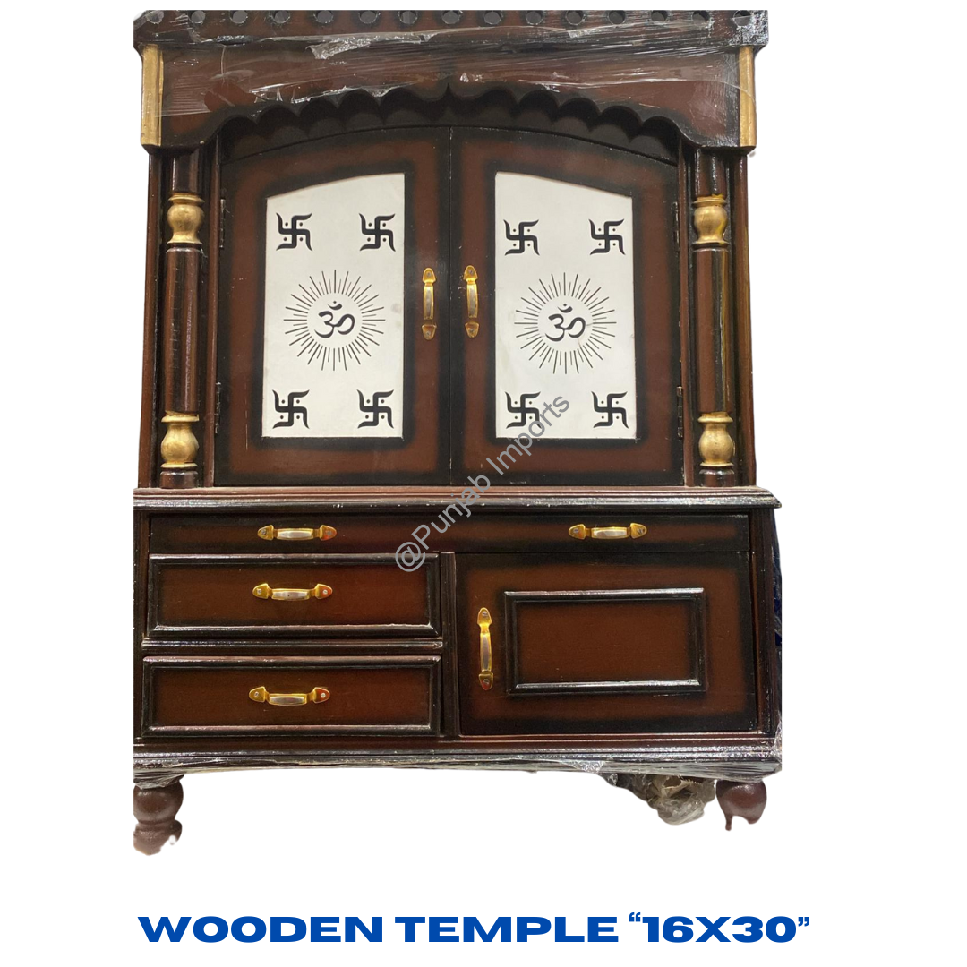Wooden Mandir "16x30"