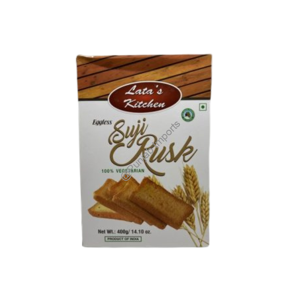 Suji Rusk 400Gm Lata Kitchen
