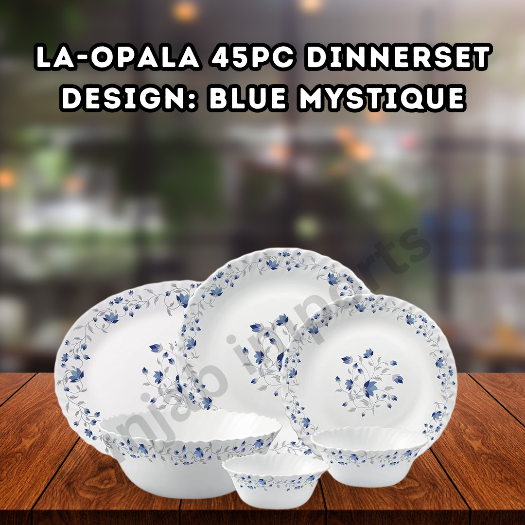 LaOpala 45Pc Dinner Set - Blue Mystique