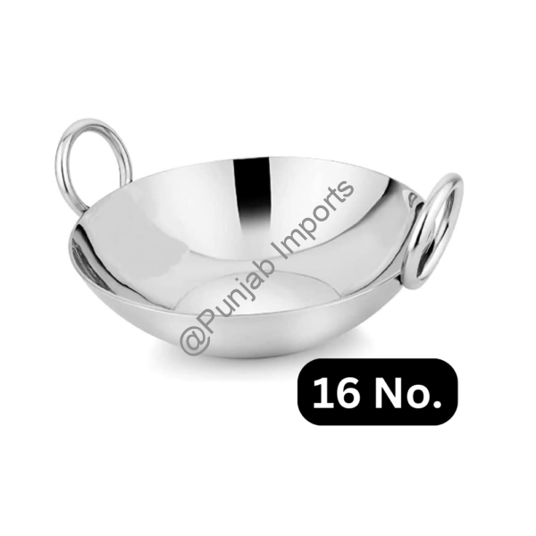 Steel Kadahi 16 No.