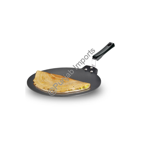 Futura 28 cm Dosa Tawa, Non Stick Dosa Tawa, Induction Dosa Tawa, Black