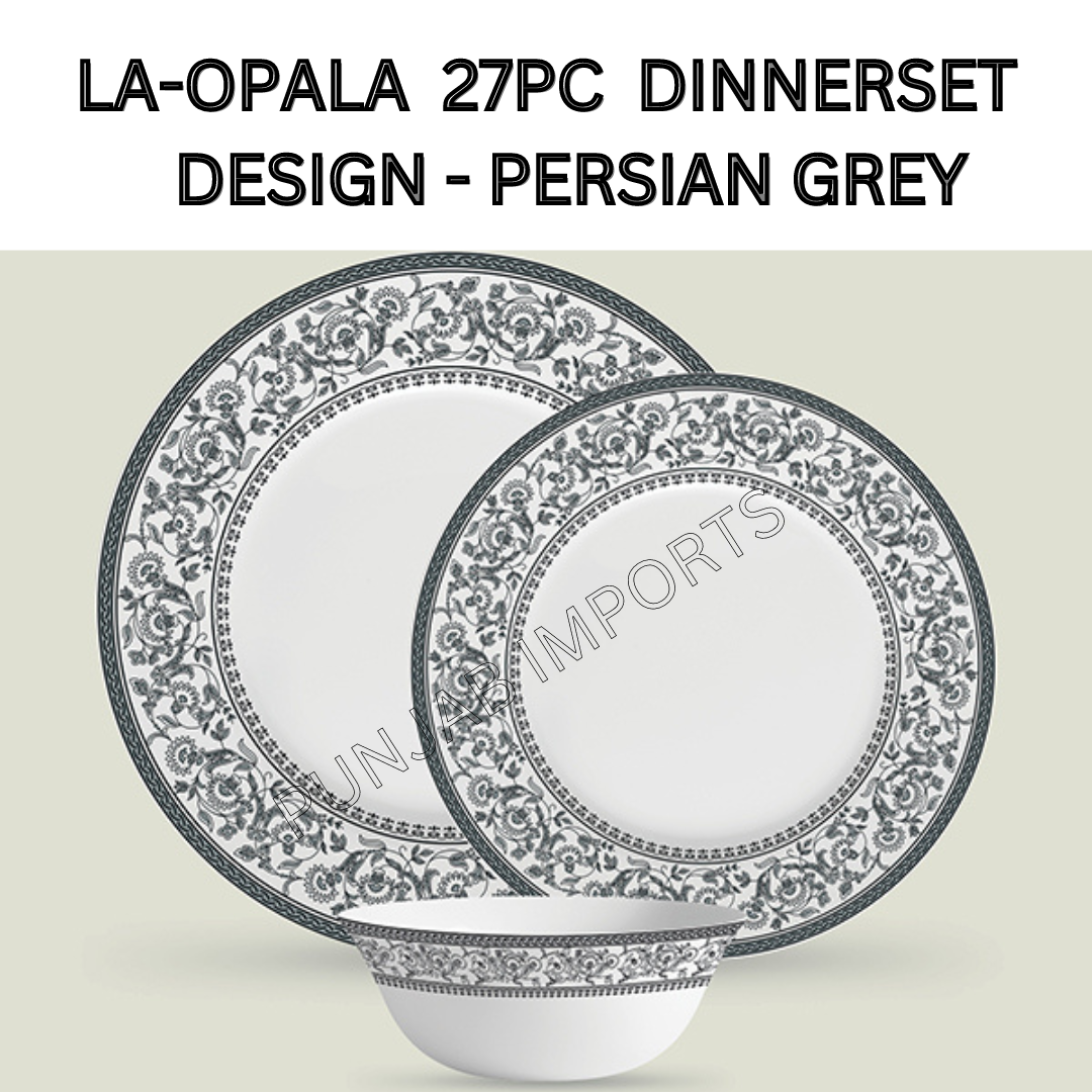 LaOpala 27Pcs Dinner Set- Persian Grey