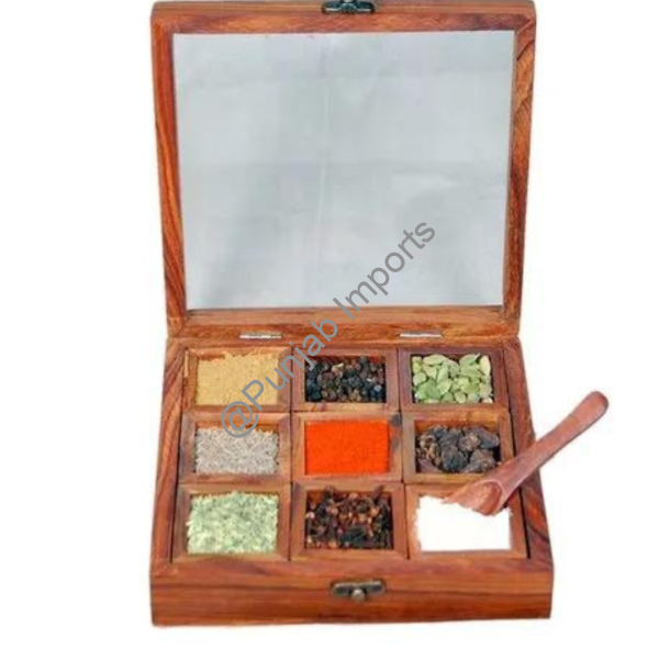 Wooden Spice Box 9 (Kvg) - Image 2