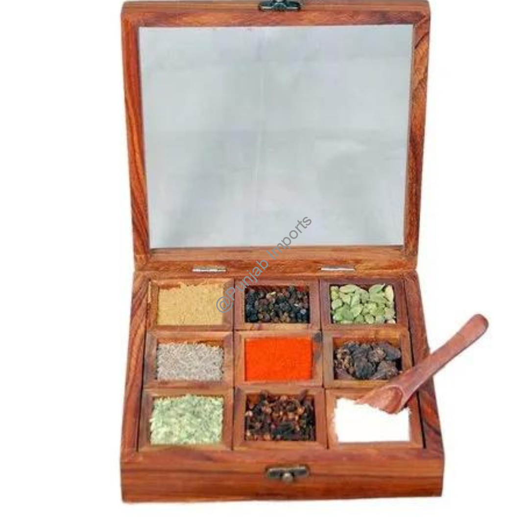 Wooden Spice Box 9 (Kvg) - Image 2