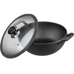 Vinod Legacy Pre-Seasoned Cast Iron Kadai, 26 cm (4.3Lt)