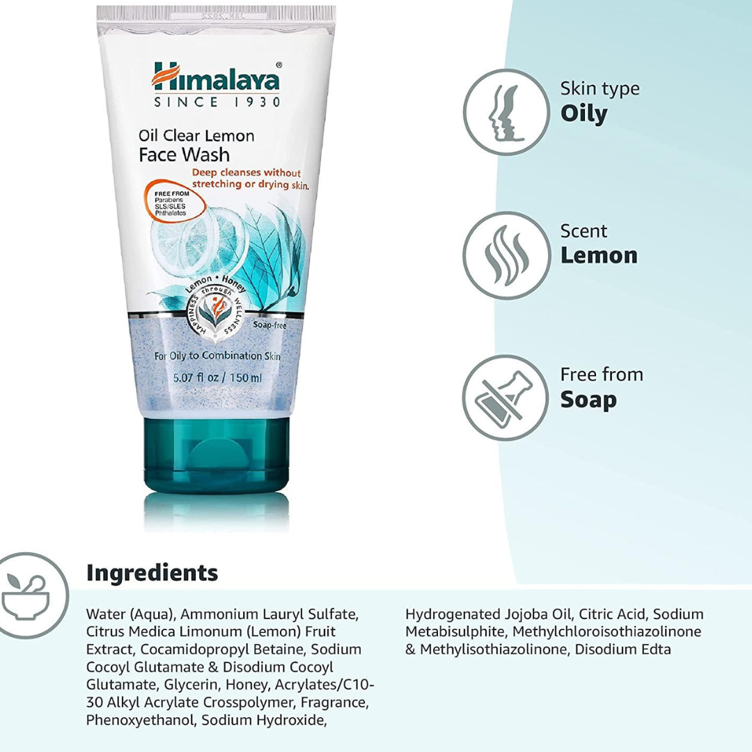 Himalaya Oil Clear Lemon Face Wash (100ml)