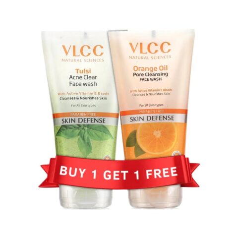VLCC Tulsi Acne Clear Face Wash with Orange Oil Pore Cleansing Face Wash ( BUY 1 GET 1 FREE )