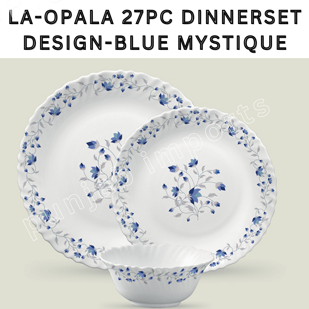 LaOpala 27pcs Dinner Set- Blue Mystique