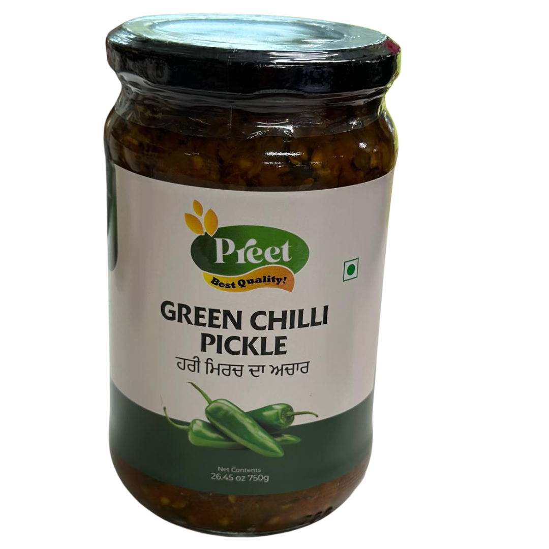 Preet Green Chilli Pickle (750gm)