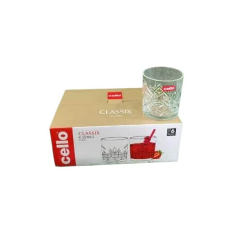 Cello Classix Glass Tumbler 215ml 6pcs Set