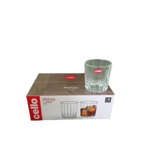 Cello Prism Glass Tumbler 300ml 6pcs Set
