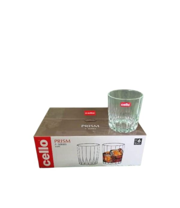 Cello Prism Glass Tumbler 300ml 6pcs Set