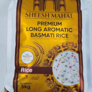 Premium Long Aromatic Basmati Rice 5kg Sheesh Mahal