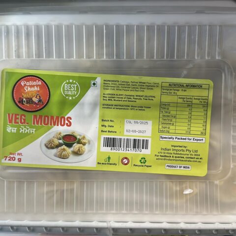 Patiala Shahi Veg Momos  720gm
